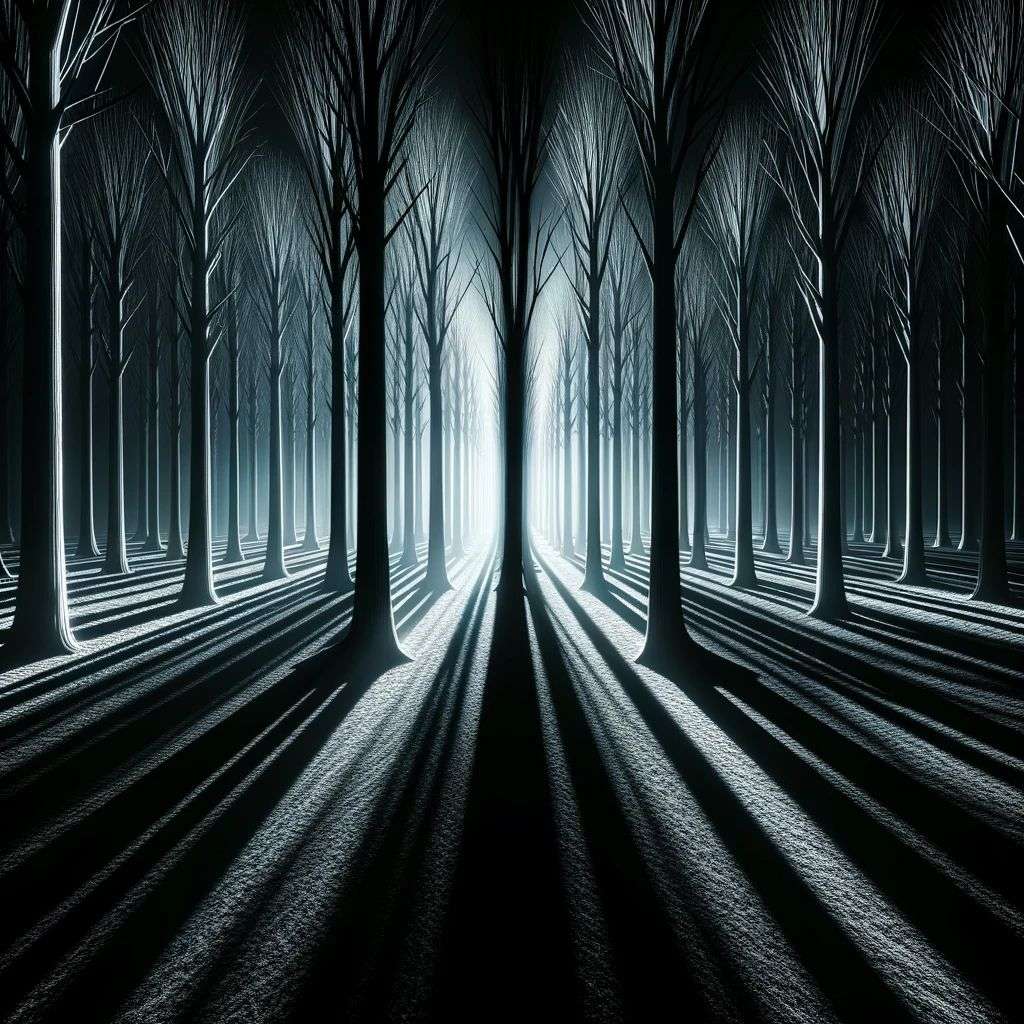 a representation of anxiety, digital art, glowing